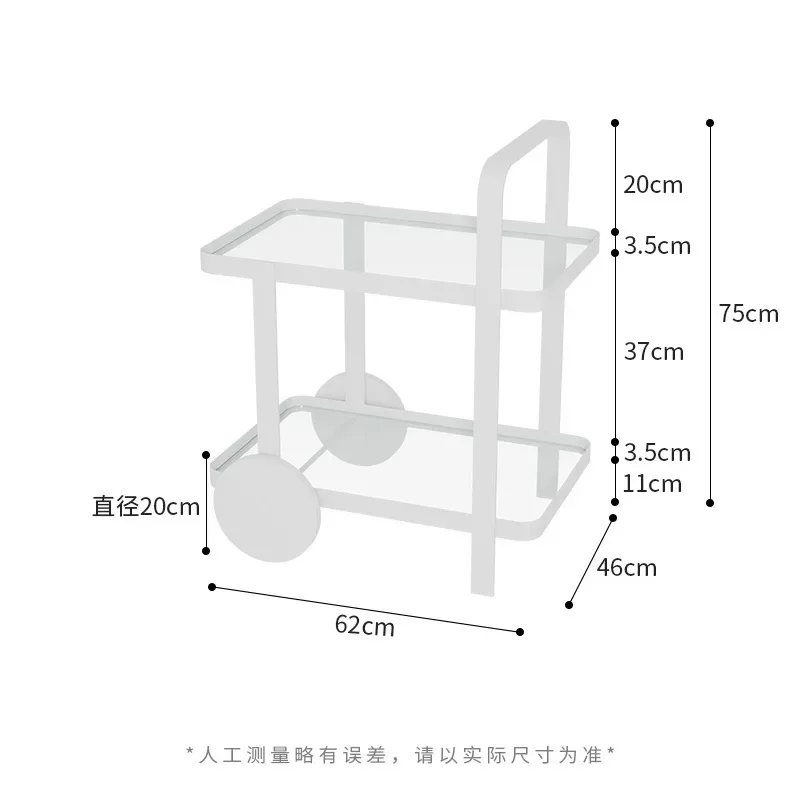 حافة أريكة عربة منزلية فاخرة من الشمال عدة رفوف من الزجاج المقسى لطاولة القهوة الحديثة والبسيطة والمتحركة.