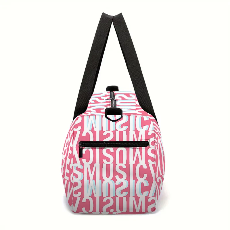 حقيبة أمتعة ذات سعة كبيرة باللون الوردي بتصميم حروف إنجليزية للأولاد والبنات، أفضل الهدايا، حقيبة سفر كرتونية ثلاثية الأبعاد للأطفال