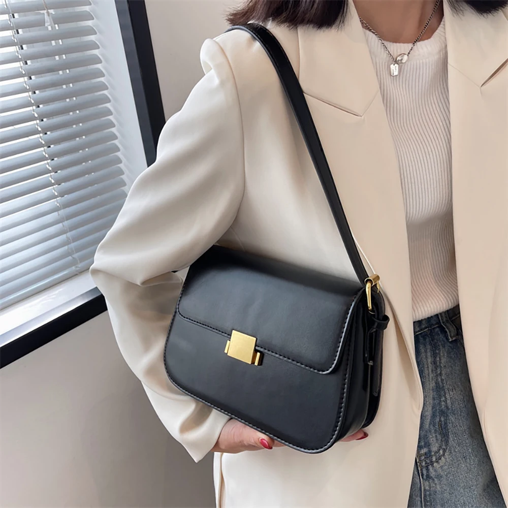 Trendy Square Shoulder Bags Women Fashion High Quality Underarm Bags Lady Phone Wallet Handbags All-match Crossbody Bag