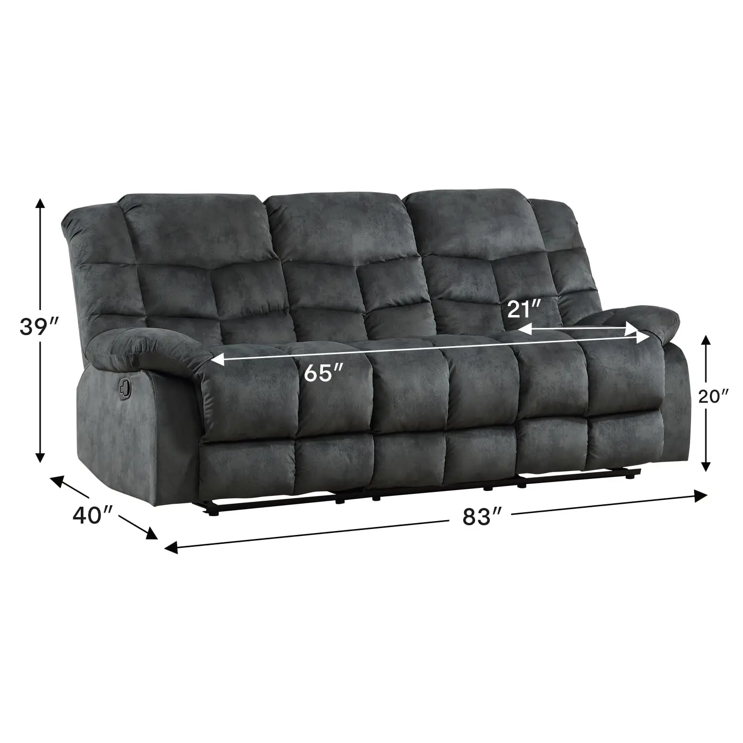 Thumbnail 2 - #1 Low Price Reclining Sofa Couches Deals