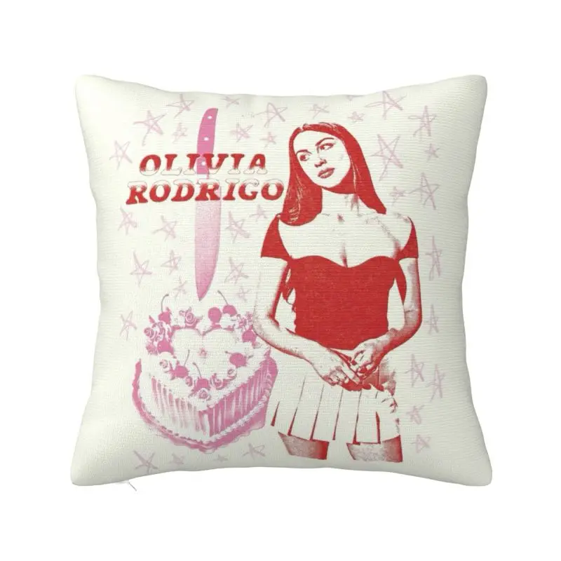 Custom O-Olivia And R-Rodrigo Cushion Cover Decoration 3D Print Throw Pillow for Living Room Double Side