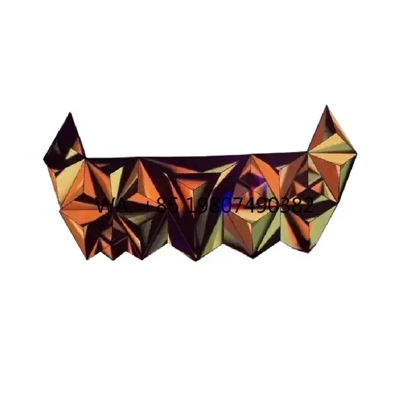 Custom Horn Shaped 3D Full Color Flexible LED Screen P3 P3.91 P5 Indoor Video Wall For Bar Club DJ Booth Stage Display