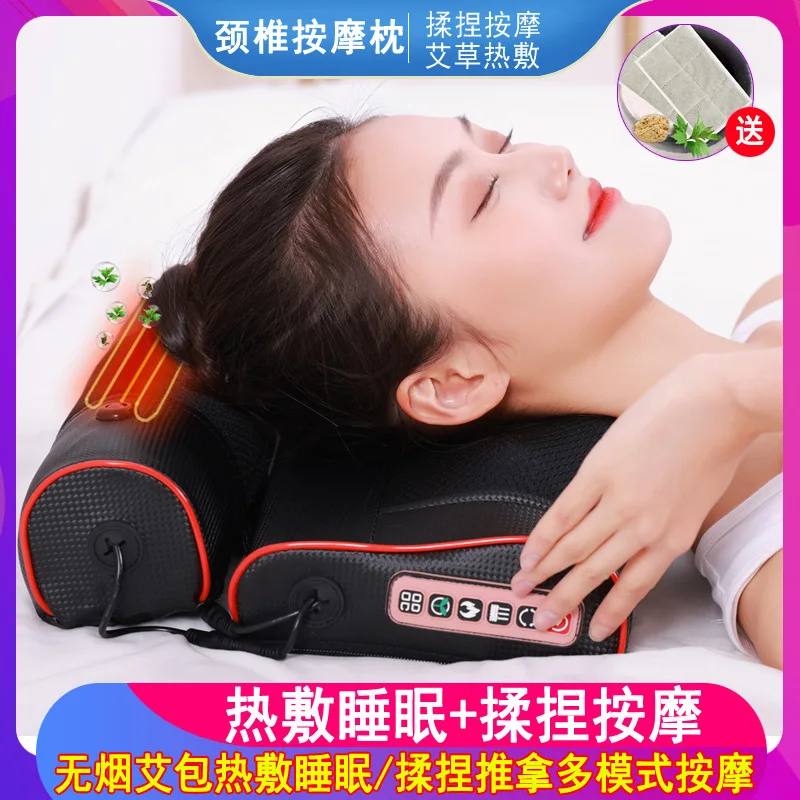 

Cervical Massager Neck Waist Shoulder Massager Multifunctional Electric Full Body Neck Hot Compress Pillow Lying Pillow