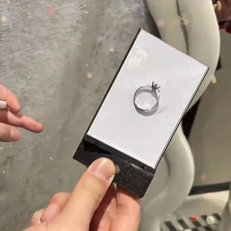 ใหม่ Magic Sketchpad Photo กล่องเก็บแหวนคู่ Surprise Prop ของขวัญ