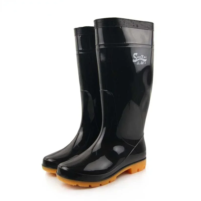 Men\'s Super Size Rain Boots PVC Fishing Shoes Men Waterproof Gumboots Large Code 48 49 50 51 52