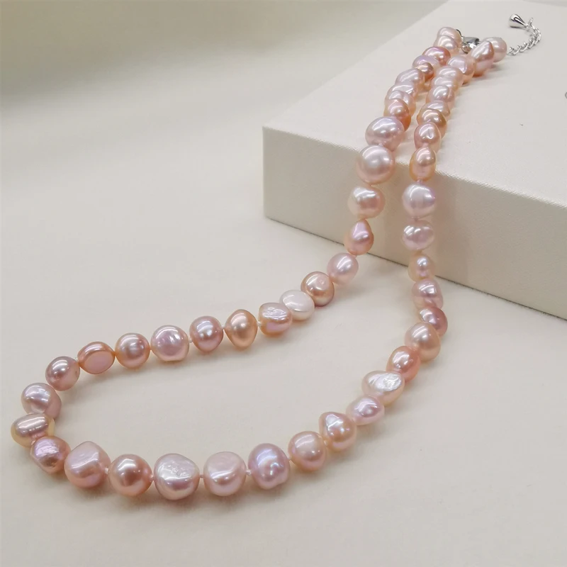 

Natural Freshwater Pearl Necklace Classic Style Black/White/Pink/Purple Pearl Necklace For Women