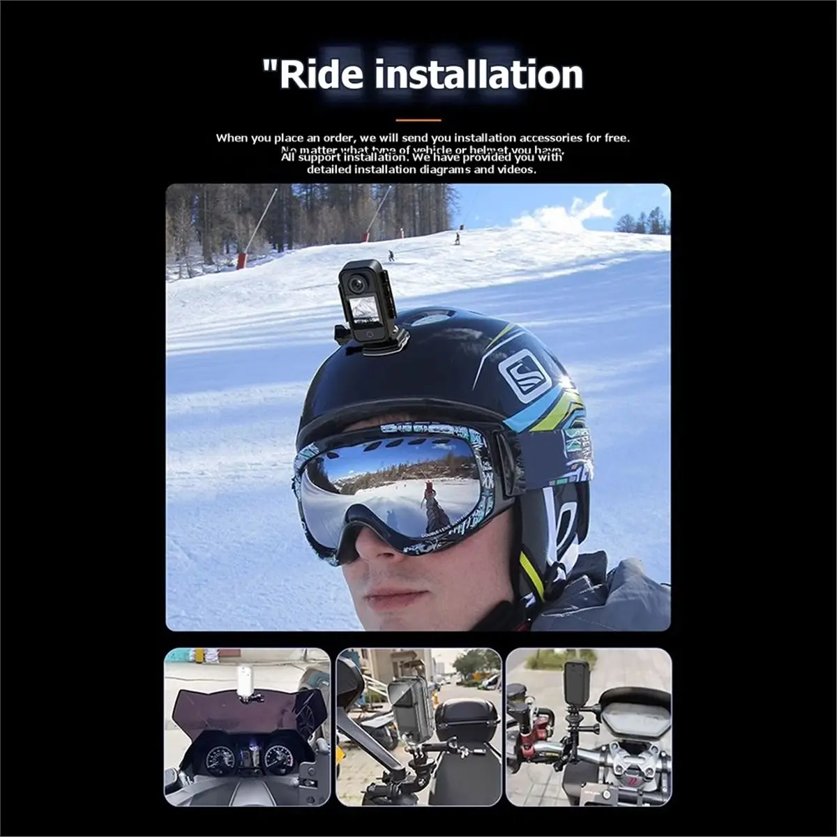 ABKM C300 Pocket Action Camera 4K 30FPS with Long Battery Life 5G WiFi Portable Vlog Camera for Outdoor Adventure A