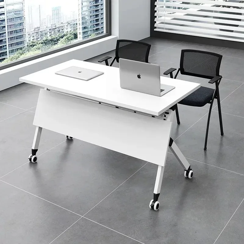 Custom folding conference table mobile training desk splicing strip