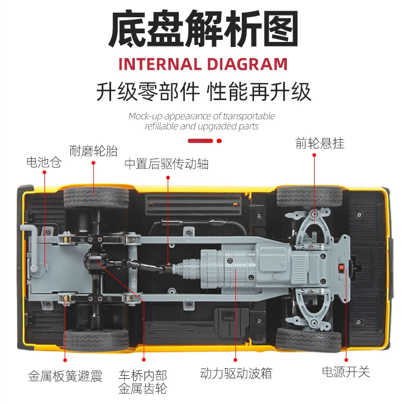 New Naughty Dragon D42 Professional Rc Remote Control Drift Car Old Van Model Modification And Upgrade Toy Car Boy Gift