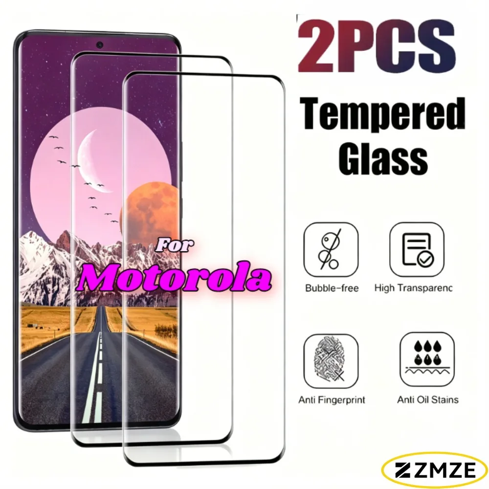 

2 Pack Clear Glossy Tempered Glass Films for Motorola Edge 70 60 50 Fusion 70 50 Ultra 70 Fusion+ 60 Stylus 60S Protectivel Film