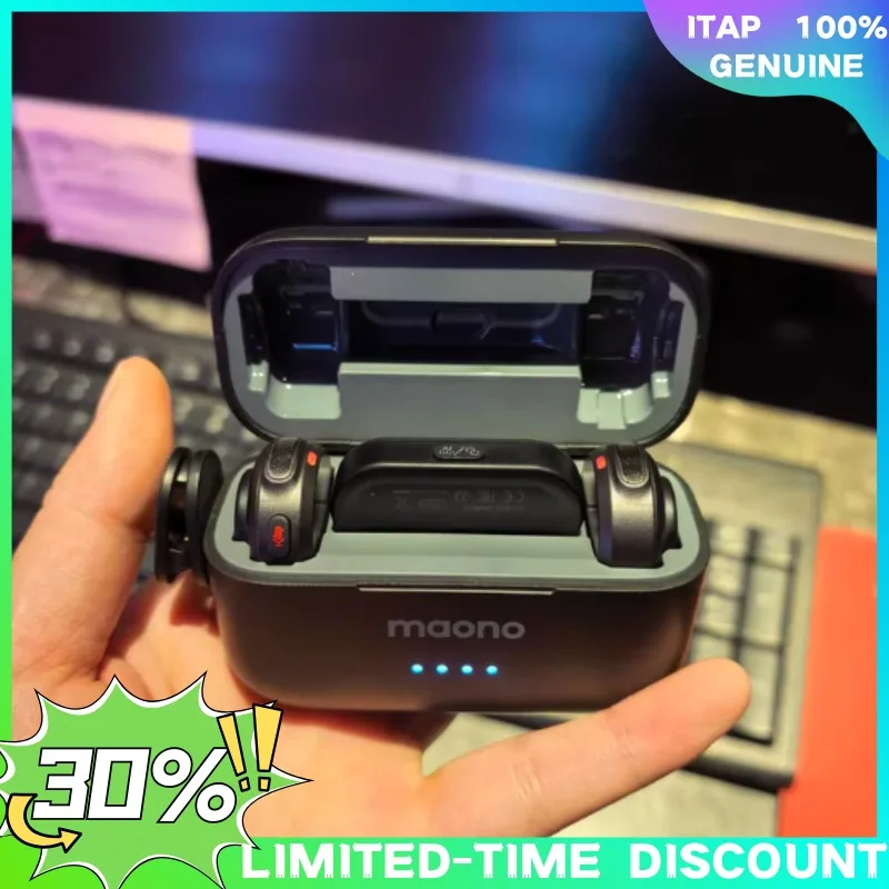 

Professional Maono T5Ai Wireless Mic Noise Reduction Lavalier Clip on Microphone for Mobile Phone Camera Live Broadcast Video