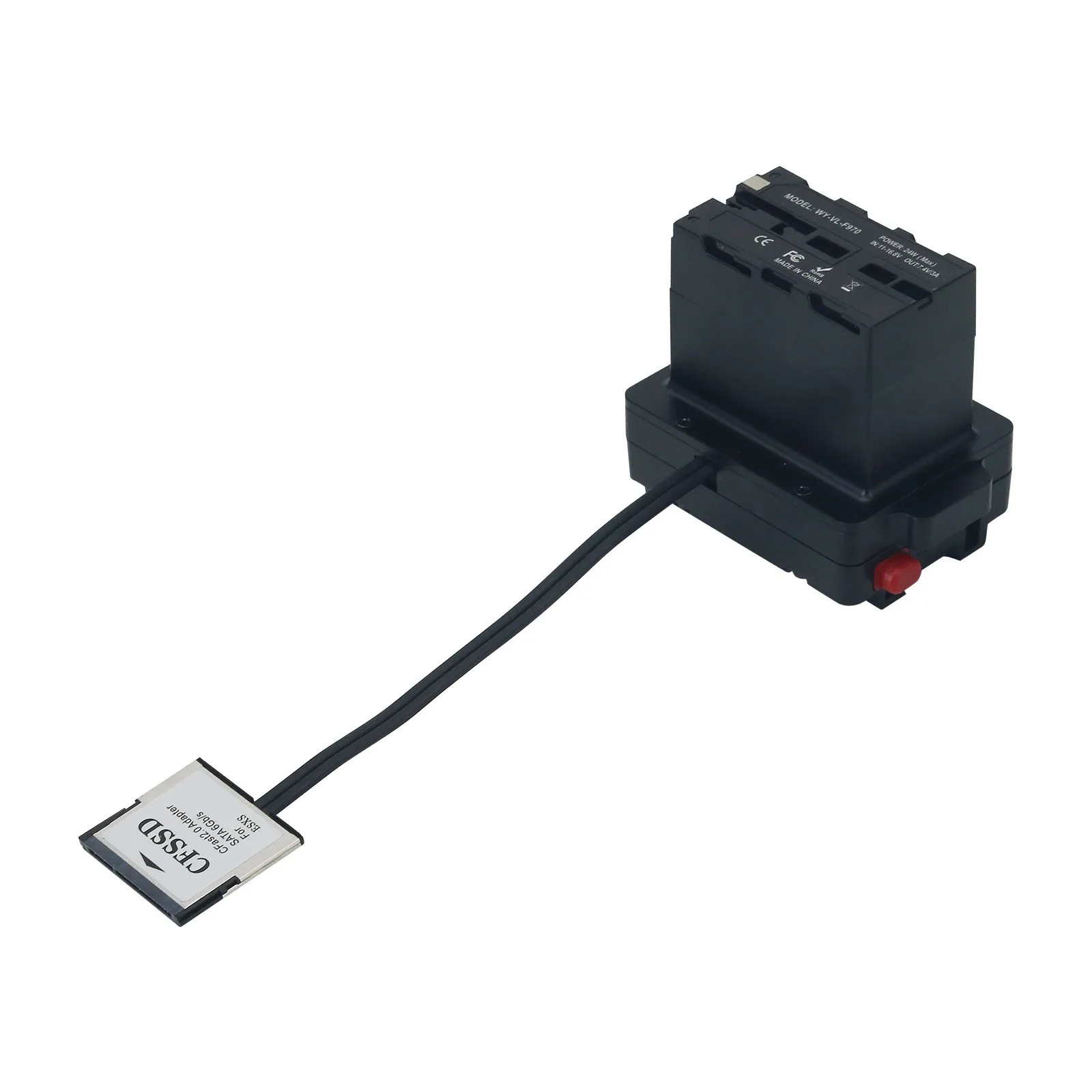 SSD Adapter NP-F970 to V-shaped Battery Z CAM E2-M4/S6/F6/F8 Multifunctional Converter
