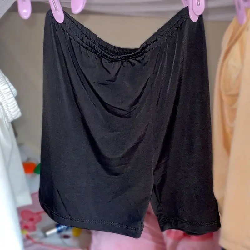 Plus Size Oily Smooth Men's Boxer Shorts Shiny Elastic Ultra‑Thin Underpants Ice Silk Panties Underwear Women