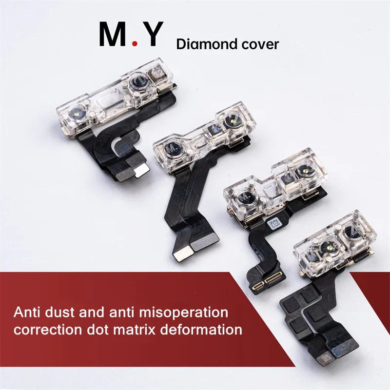 Mr.Yang Diamond Cover Dust Proof Ensure Accurate Face ID for IP X-17Pro Max Front Camera Repair Front Camera Lens Protector