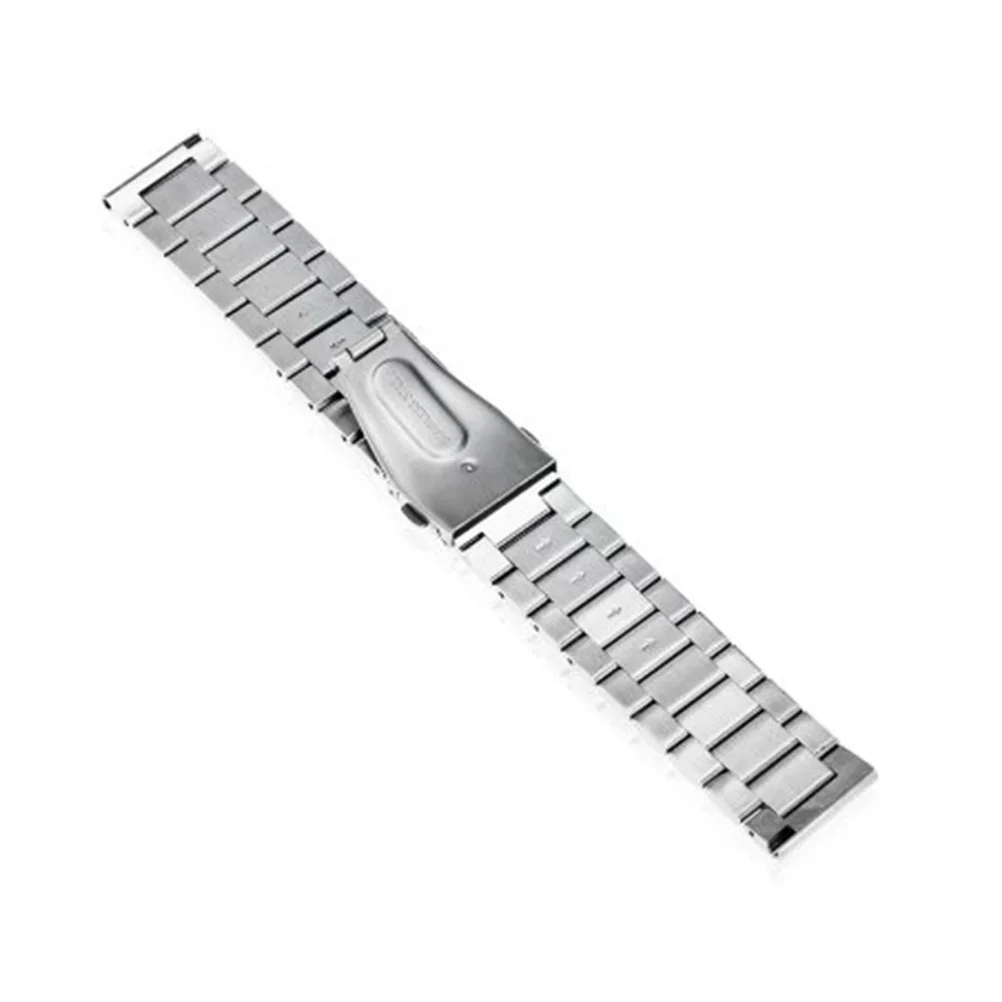 

Stainless Steel Watch Strap Silver Rhinestone Smartwatch Band Replacement Bracelet for Watch Active Elegant Wristband for Men