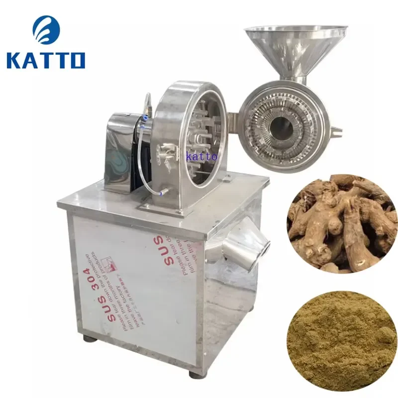 Dried Okra Grinder Grinding Machine Breadfruit Plantain Powder Pulverizer Kava Root Hammer Mill Seaweed Grinder Crushing