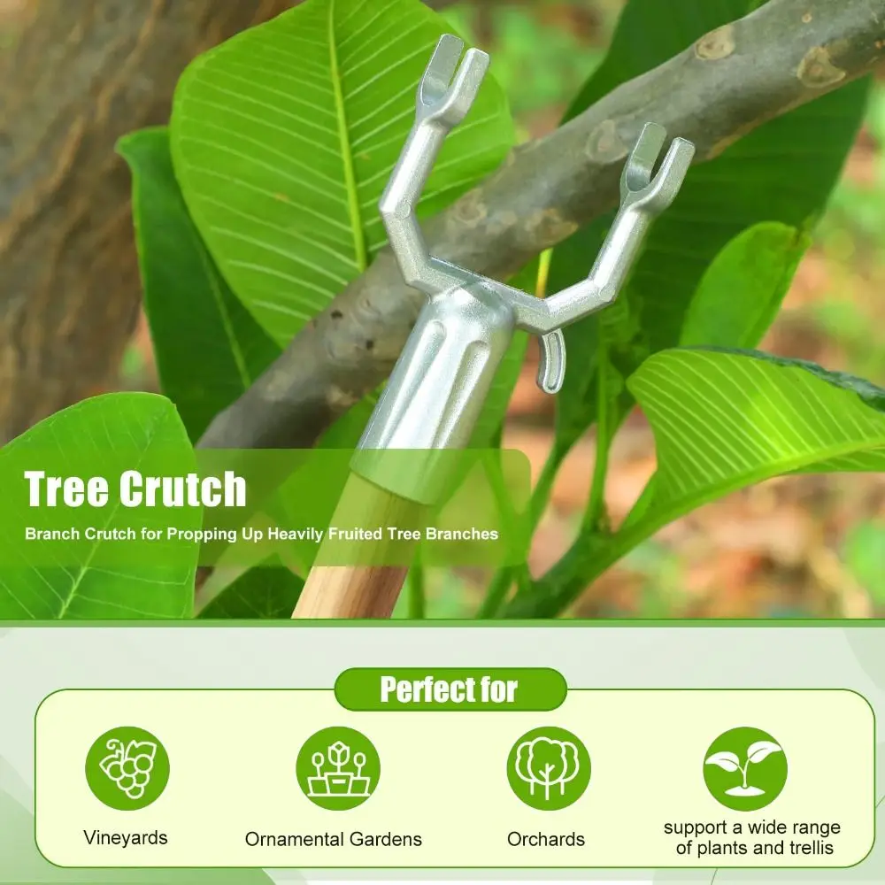 5pcs Practical Aluminum Alloy Branch Crutch Rust-Resistant Durable Tree Branch Support Easy Install Tree Brace Vine Support