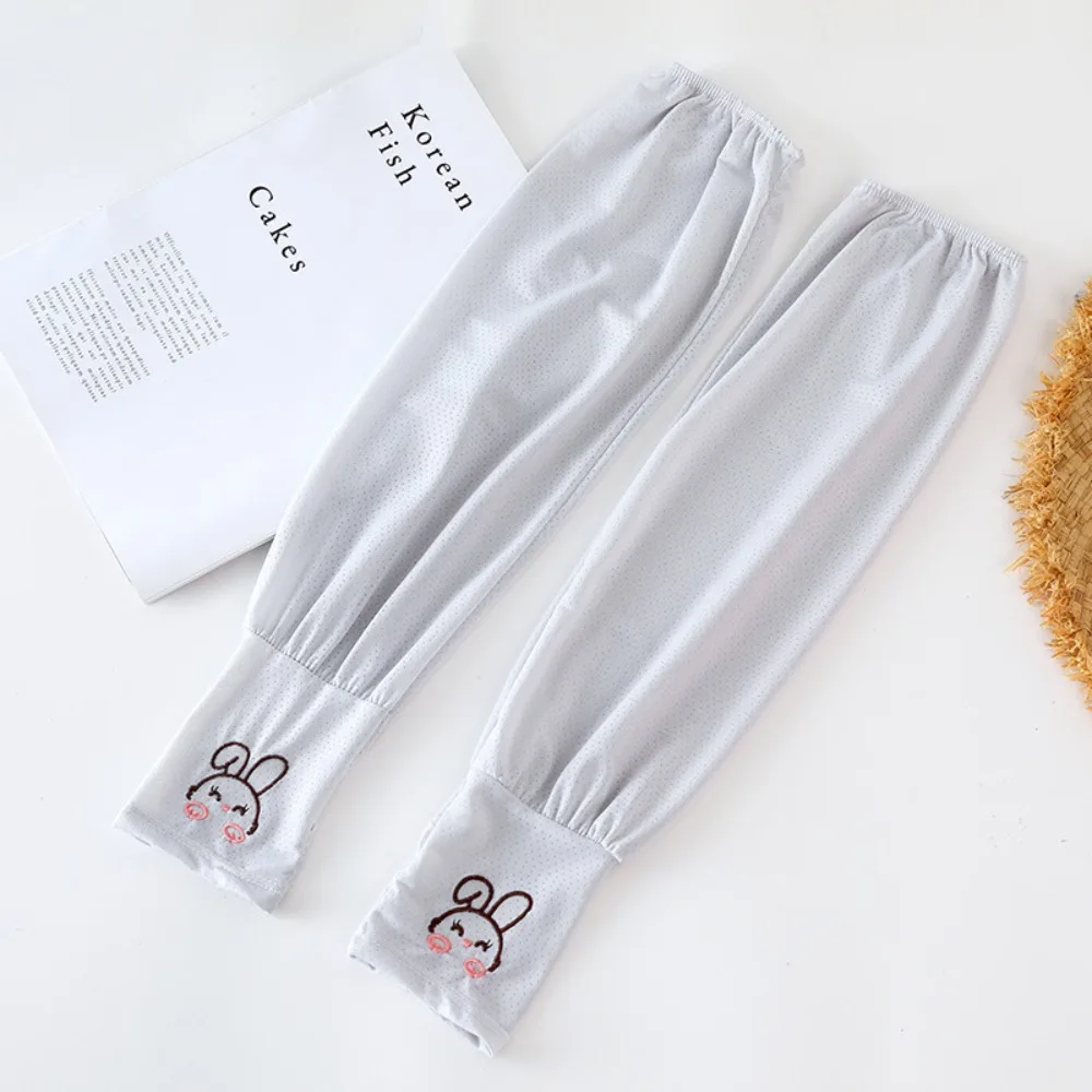Breathable Ice Silk Sun Protection Sleeves Loose Fit Ice Silk Material Driving Sleeves UV Protection Oversized Design