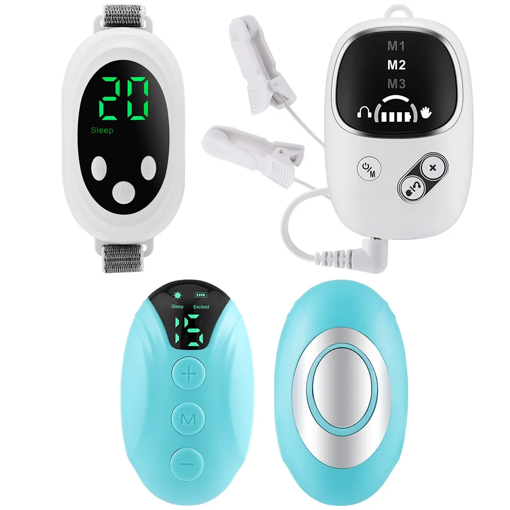 Micro-Current Sleep Aid Device Handheld Palm Pulse Sleep Massager for Stress Anxiety Insomnia Relief Sleep Improvement Instrumen