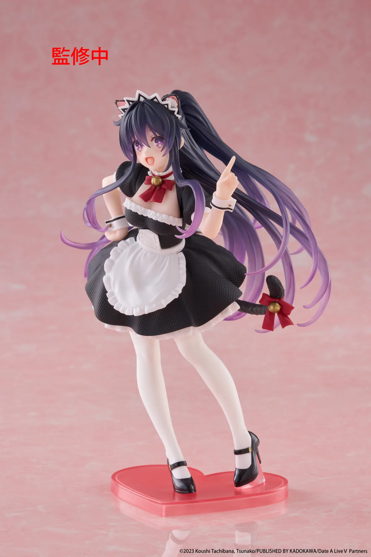Original taito coreful data um live yatogami tohka pvc anime figuras de ação modelo brinquedos