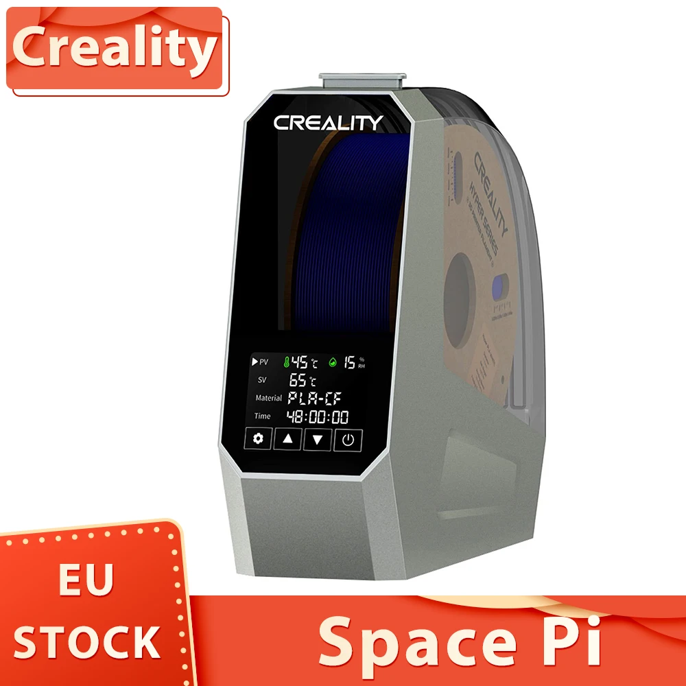 Creality Space Pi Scatola essiccatore per filamenti per stampante 3D, riscaldamento ad aria calda PTC a 360 gradi, timer 48 ore, touch screen LCD