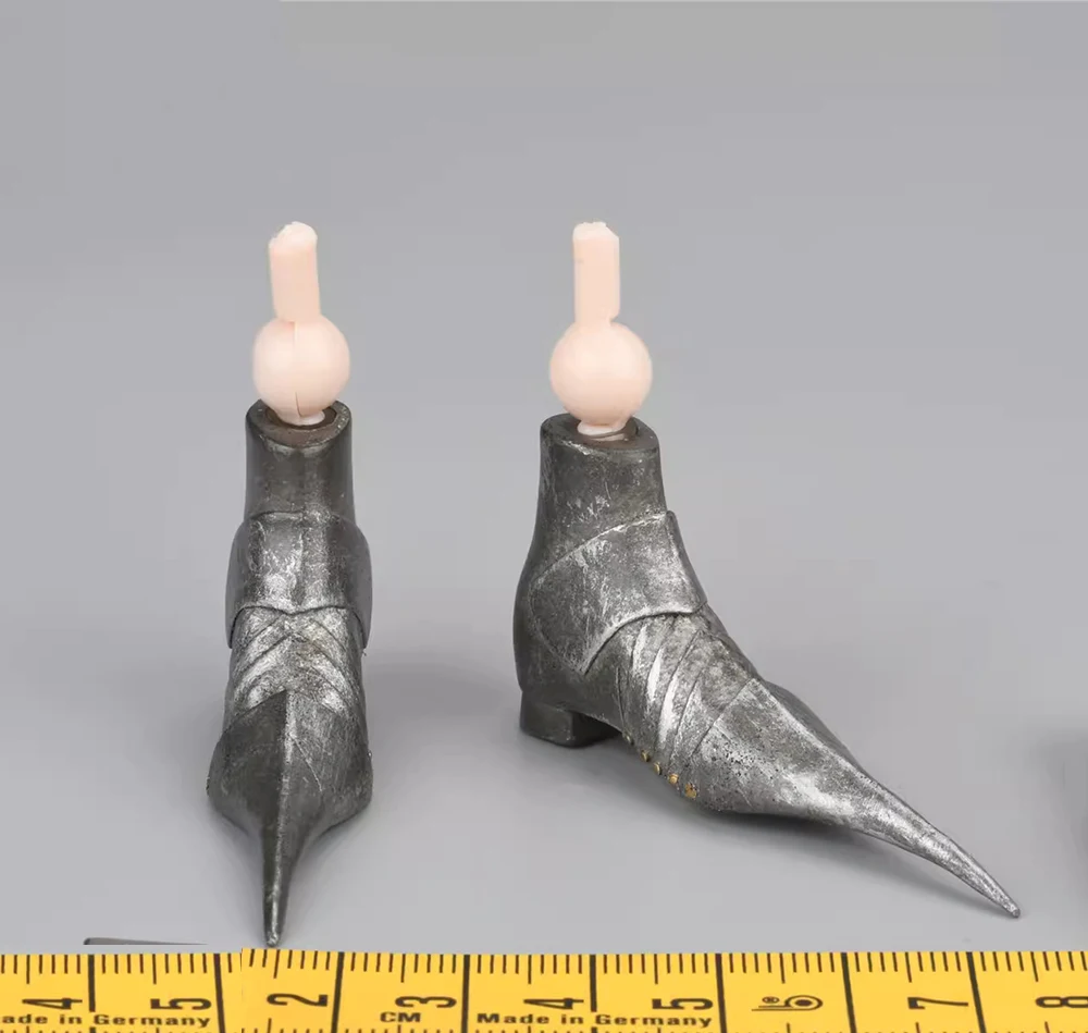 1/6 POPTOYS ALS016 The Era of Europa War Gothic Knight Female Soldier Solid Boot Shoe with Foot Connector Hand Types For 12