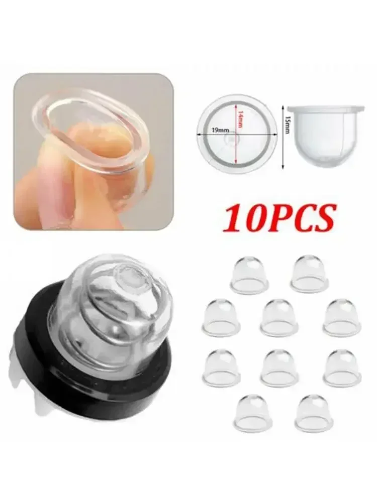 10 pièces pompe à carburant carburateur huile bulle apprêt ampoule essence apprêt débroussailleuse ampoule de carburant pompe pour taille-haie tondeuse tronçonneuses