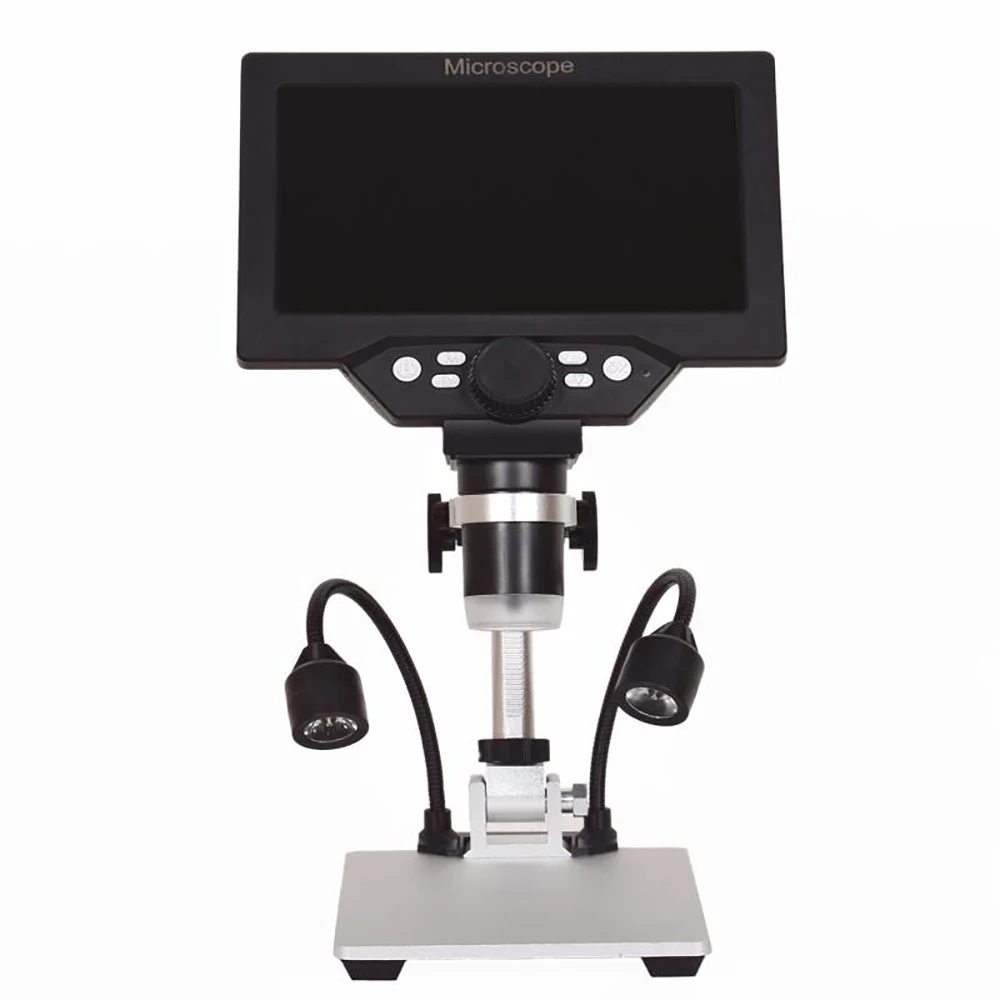 BEBANG Microscope numérique LCD 1200x pour adultes, loupe 3024p, microscope à souder 12 MP avec vue PC, compatible avec MacOS Windows, carte SD 32 Go (blanc