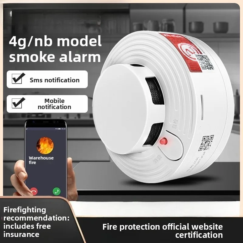 Smoke Alarm Fire Special Fire Intelligent Wireless 4G Networking Smoke Alarm Independent Smoke Detector