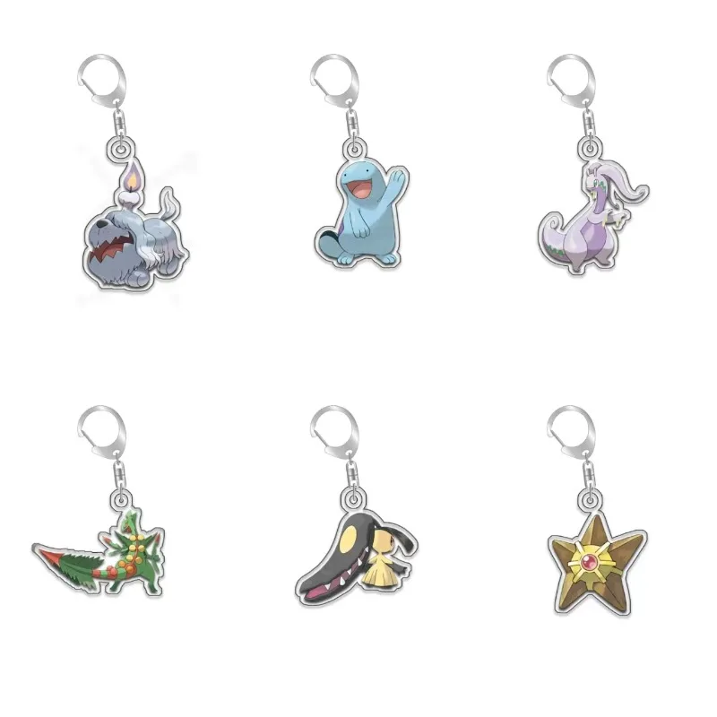 

Mawile Starmie Quagsire Goodra Greavard Cacnea Original Acrylic Handmade Cute Cartoon Anime Keychain Pendant Toy Gift 5 cm