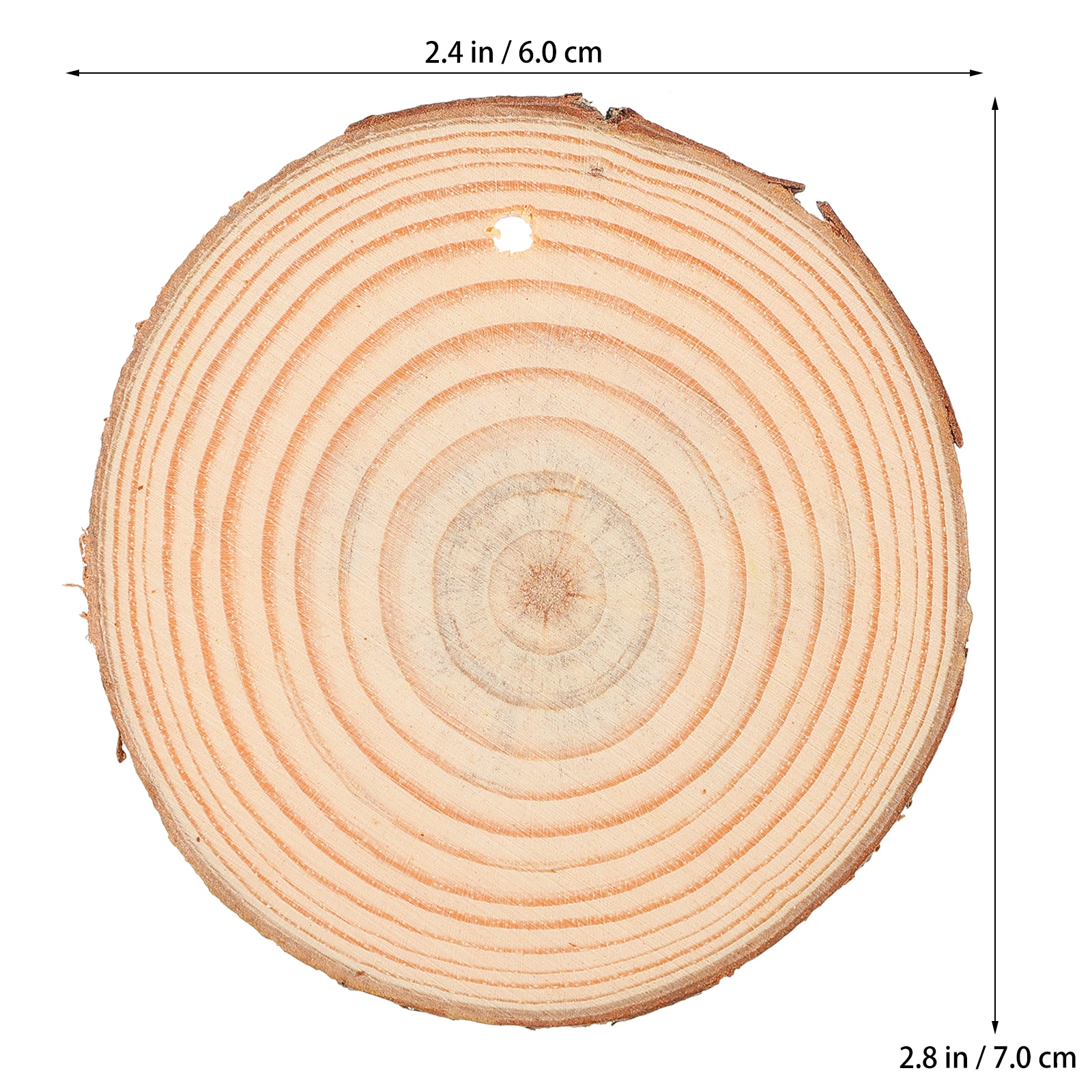 

30pcs Diy Pine Slices Natural Wood Cutout For Party Decor Handmade Crafts Wedding Home Decoration Painting Wall Hanging