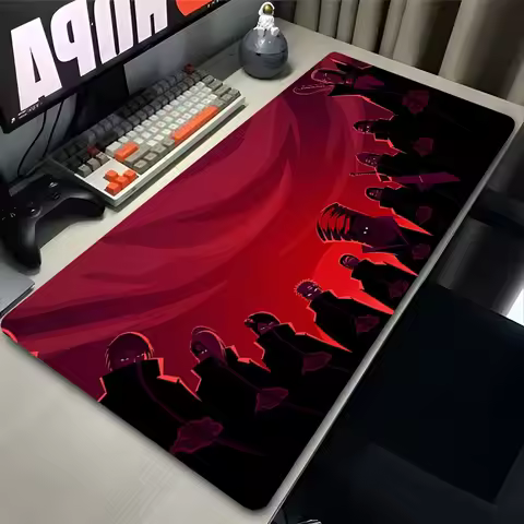 Japan Anime Mouse Pad XXL Gaming Desk Mat PC Red Clouds N-narutoS Mousepad Laptop Gamer Cabinet A-akatsuki Keyboard Rug Carpet