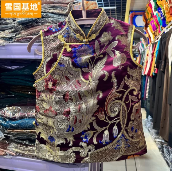 Chaleco tibetano chino Xizang masculino y femenino