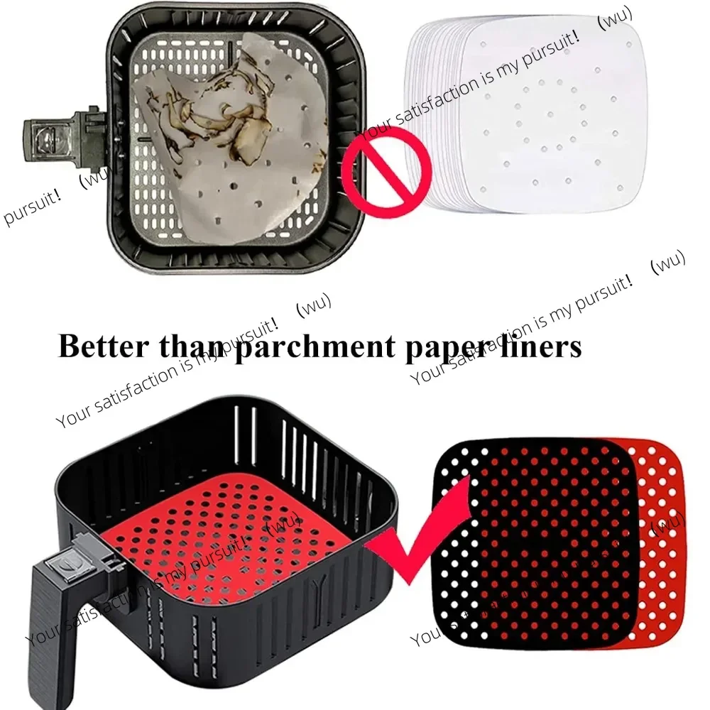 Reusable 5QT or larger - Easy Clean Air Fryer Dishwasher Safe Non-stick Parchment Alternative