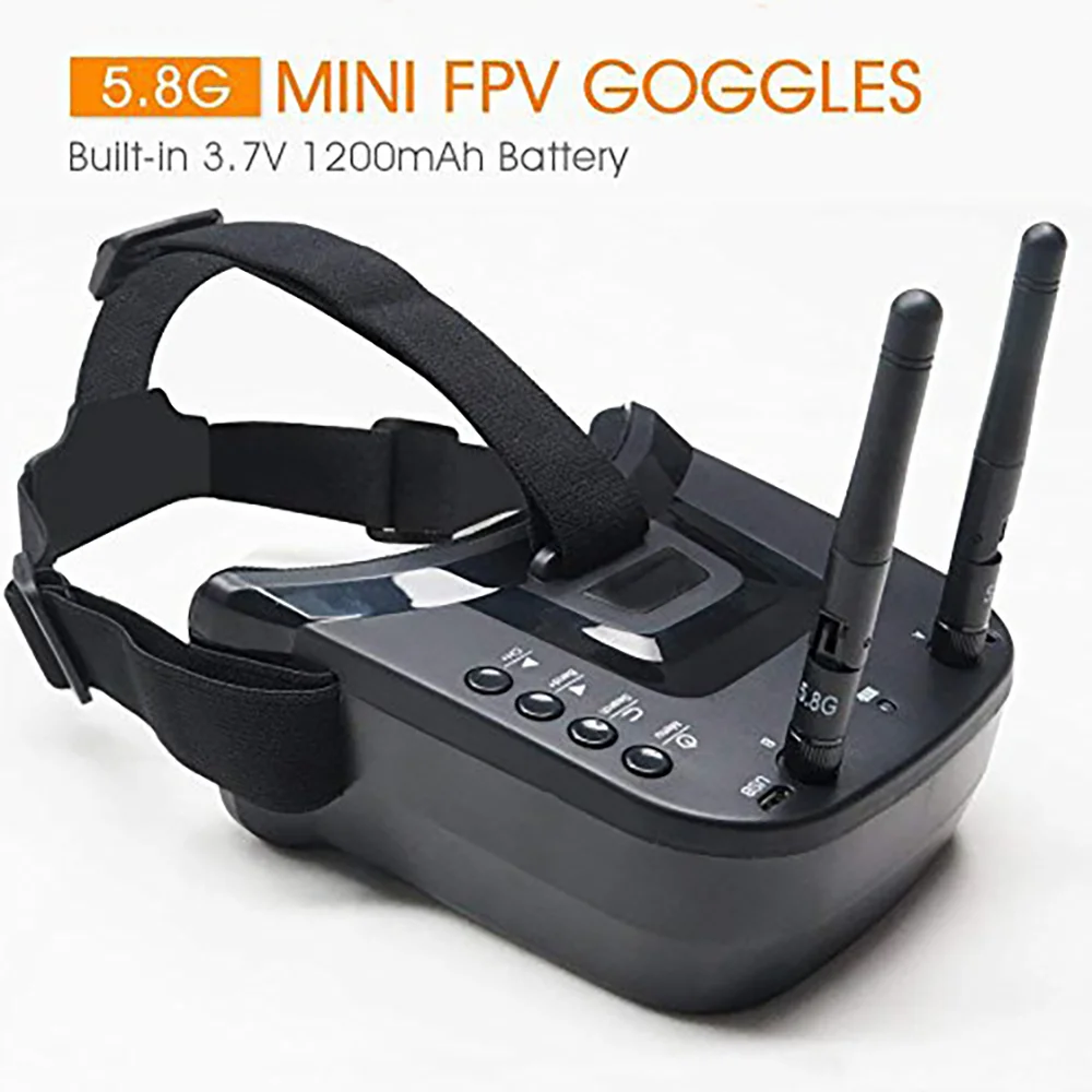 5.8G FPV Goggles VR009  Video Headset 5.8G 40CH HD 3 Inch 16:9 Display Mini FPV Goggles for FPV Quadcopter Drones