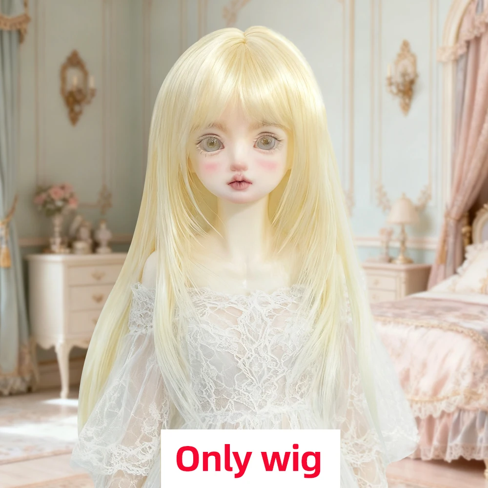 Awen Bjd Perücke Mohair 1/4, 1/6 BJD Pony gerade kurze hochschichtige lange Haare für 30–40 cm BJD DD SD Puppenhaare in mehreren Farben – Detail 4