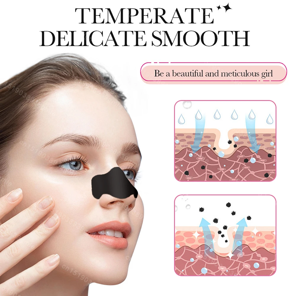 Patch per il naso per pulizia profonda al carbone di bambù Rimuovi rapidamente punti neri e comedoni Adesivo nasale per strappare i pori restringenti