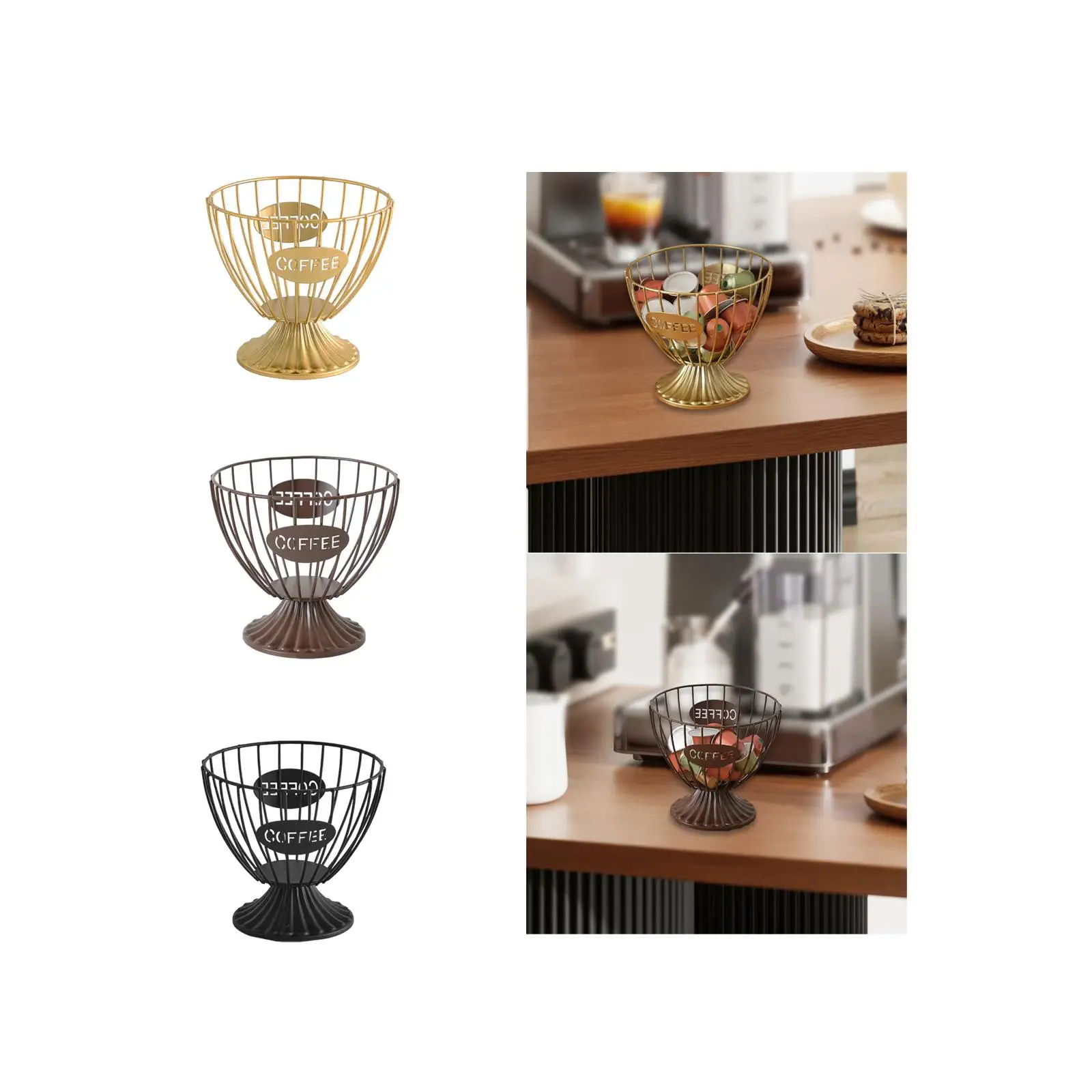 Capsule Holder Multiuse Tabletop Organizer for Coffee Shop Bedroom Counter