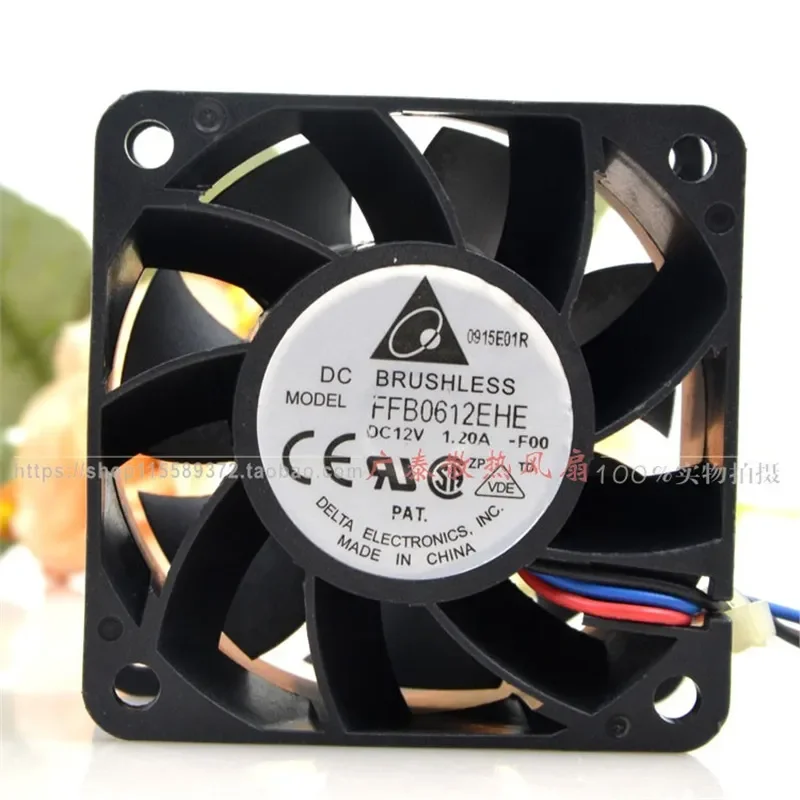 for FFB0612EHE 12V 1.2A 6038 Cooling Fan Large Air Volume Strong Exhaust 6CM