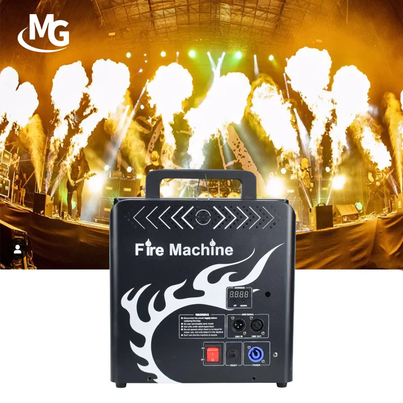 Stage Effect Three-Heads Fire Flame Machine DMX Stage Special Effect Machine