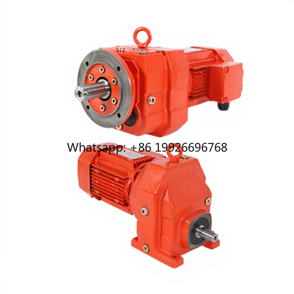 R Inline Helical Gearbox Stepper Motor Straight Shaft Iron Casting Housing Flange/Mounted ODM ISO9001 Certified Industrial