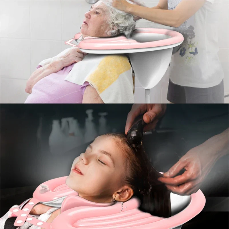 Inflatable Shampoo Basin Portable Shampoo Bowl Hair Washing Basin for Bedridden Children Pregnant Women and Patients