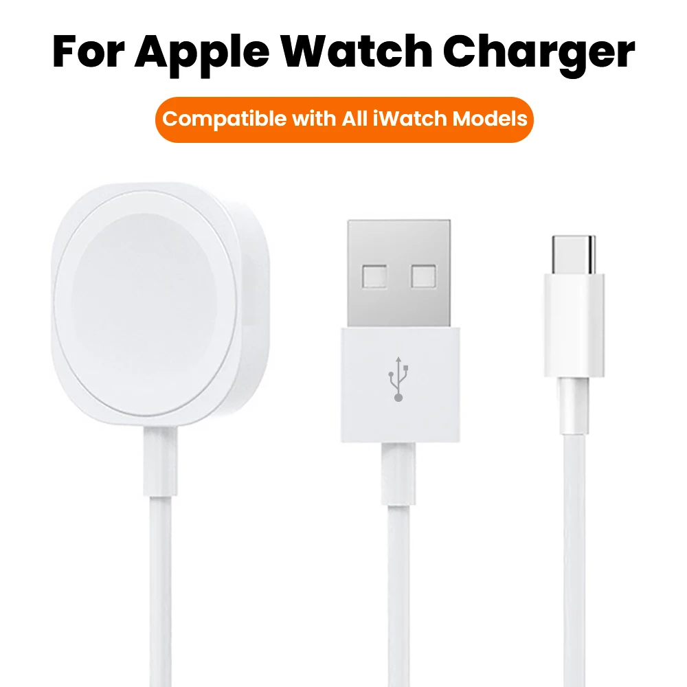 USB/Typ-C-Uhr, magnetisches kabelloses Laden für iPhone iWatch1–9. Generation/SEPD, kabelloses magnetisches Laden, schnelles Laden