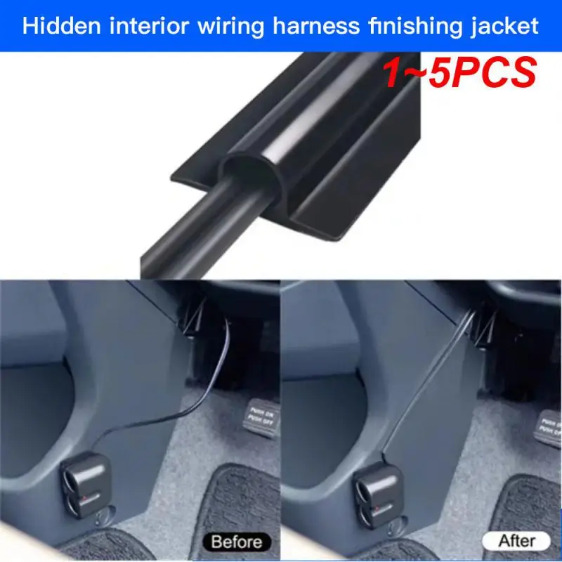 1~5PCS High Quality Boneless Frameless Rubber Car Wiper Blade Refill Strips Windscreen 6mm 26