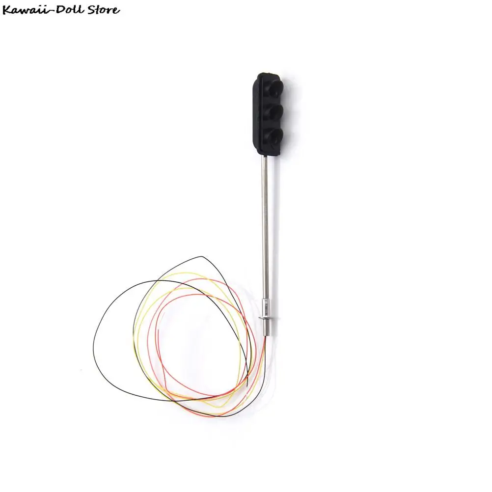 6cm metalowy sygnalizacja drogowa przejście dla pieszych LED Light Model 3V pociąg architektura kolejowa Diorama układ scenerii zabawka edukacyjna