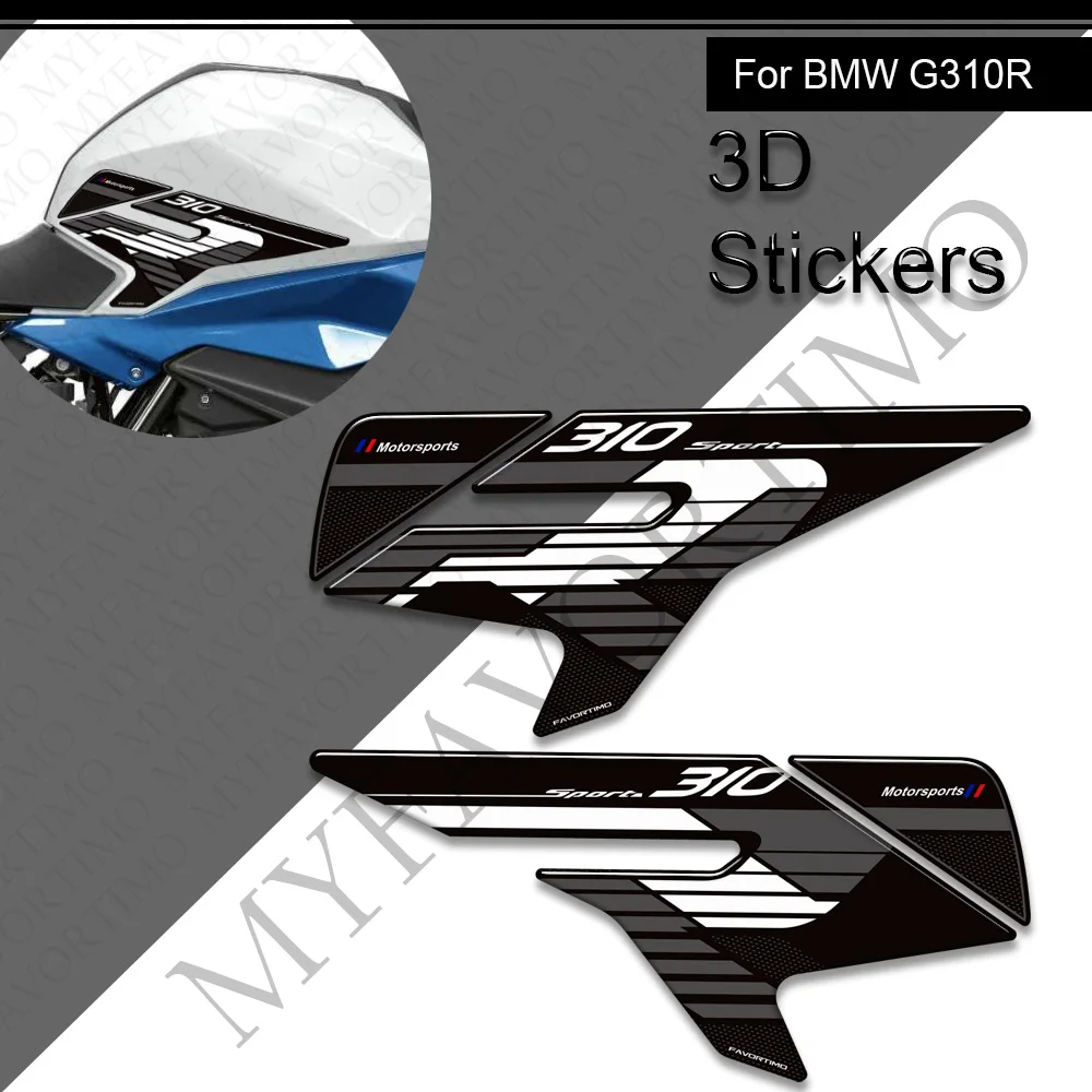 2021 2022 2023 2024 2025 Tank Pad Side Grips Gas Fuel Oil Kit Knee 3D Stickers Decals Protection For BMW G310R G 310 R G310