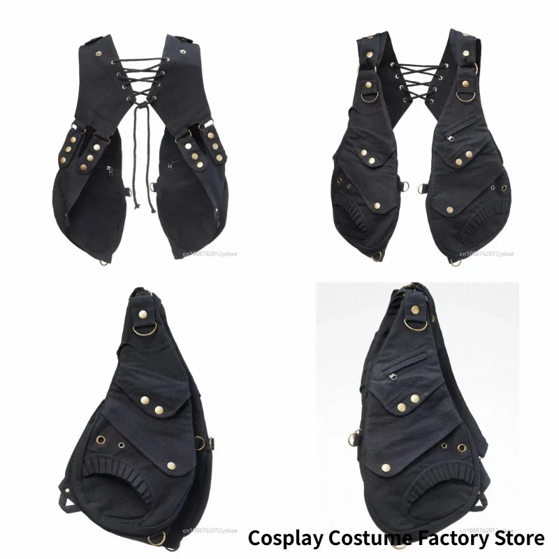 Vintage Anti-theft Harness Medieval Bag Hidden Wallet Motorcycle Style Phone Pouch Viking Cosplay Festival Bag Tank Tops 2026