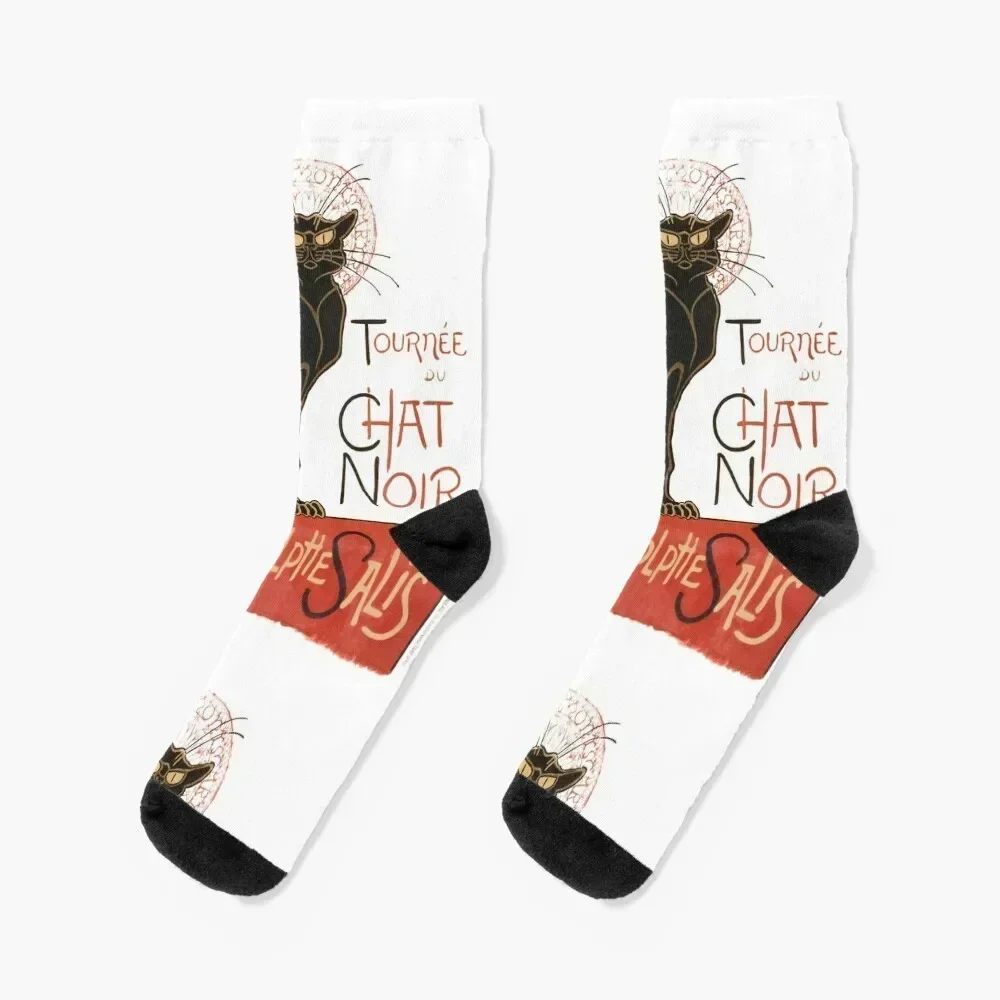 Chat Noir Socks japanese fashion sports stockings golf colored Mens Socks Women's