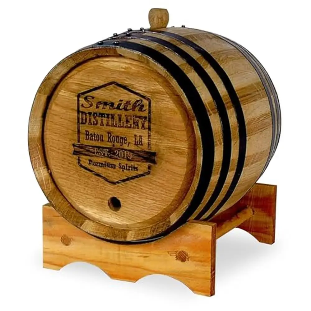 Customizable Personalized 20L White American Oak Aging Barrel Whiskey Rum Tequila Distillery-Grade Quality & Design Template