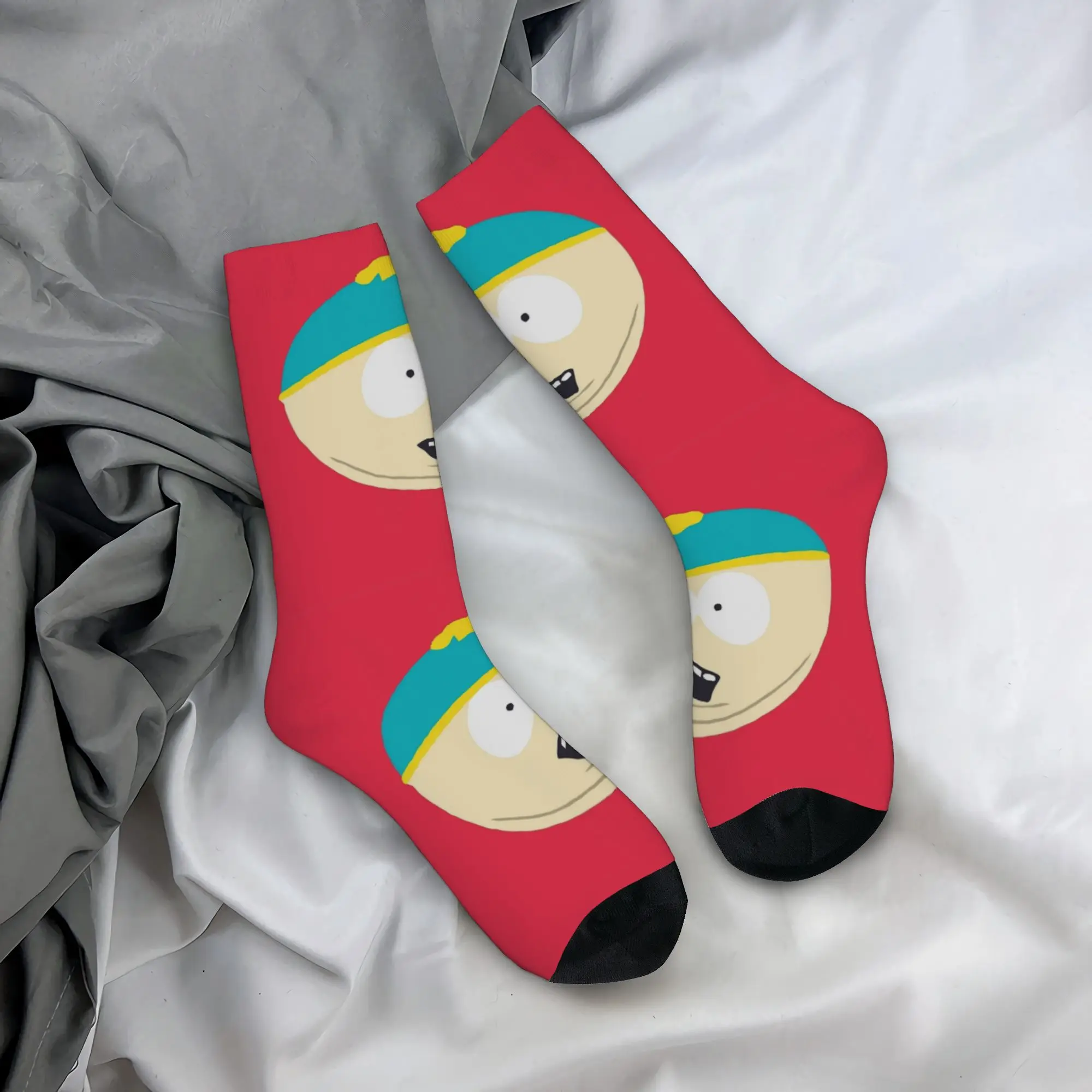 

Winter Warm Colorful Unisex South-Parks Cartoon Socks Cartman Breathable Skateboard Socks